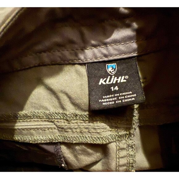 KUHL Shorts Womens 14 9" Brown Zip Cargo Pockets Hiking Camp Trail - Picture 3 of 7